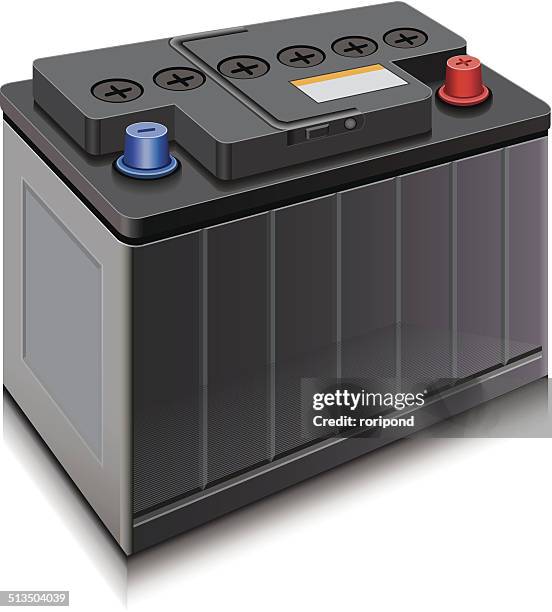 car battery - autobatterie stock-grafiken, -clipart, -cartoons und -symbole