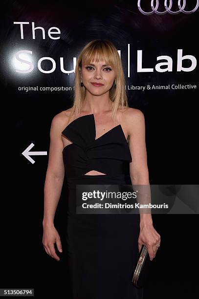 Actress Christina Ricci attends the Audi Sound Lab Experience at the Whitney Museum of American Art on March 2, 2016 in New York City.