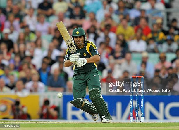 Kamran Akmal batting for Pakistan during the ICC World Twenty20 Super Eights match between New Zealand and Pakistan at The Oval, London, 13th June...