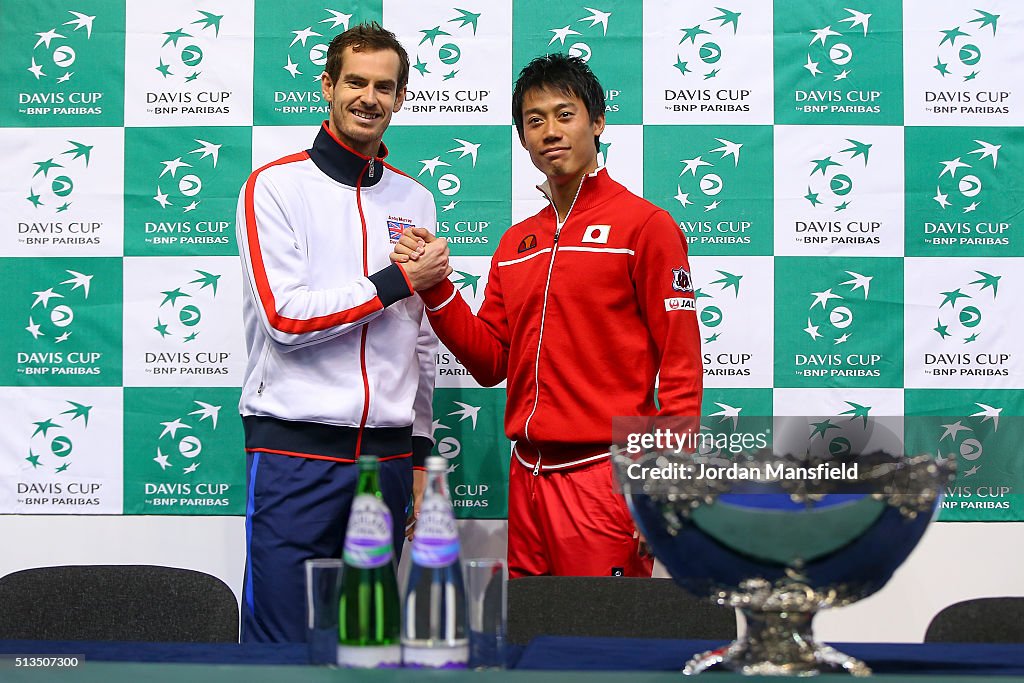 Great Britain v Japan - Davis Cup: Previews