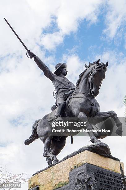 Ignacio Agramonte y Loynaz statue or sculpture in the plaza bearing his name. Agramonte was a Cuban revolutionary, who played an important part in...