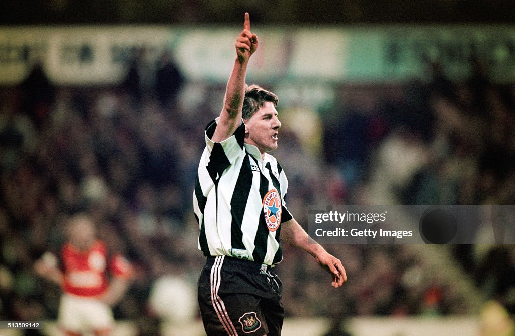 Peter Beardsley Newcastle United May 1996