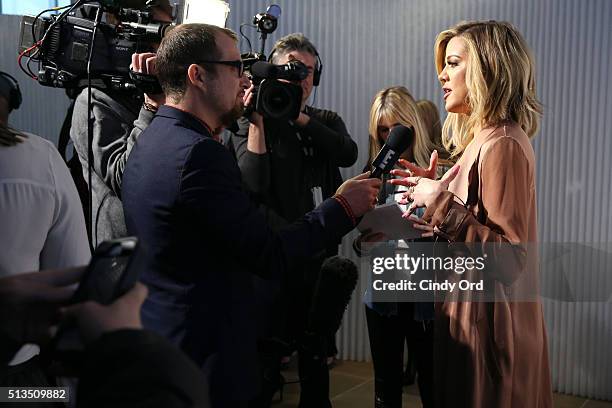 Khloe Kardashian attends Allergan KYBELLA event at IAC Building on March 3, 2016 in New York City.