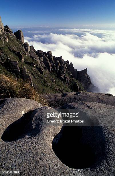 High on the Prateleiras complex formation, the weather changes very quickly at Itatiaia National Park , established in 1937, it is the oldest...