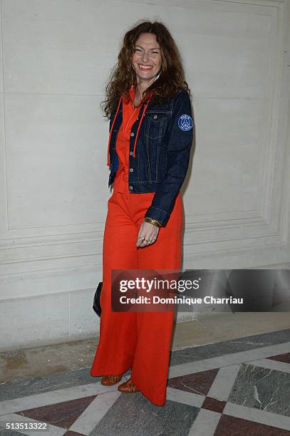 Aurélie Saada attends the Alexis Mabille show as part of the Paris Fashion Week Womenswear Fall/Winter 2016/2017 on March 3, 2016 in Paris, France.