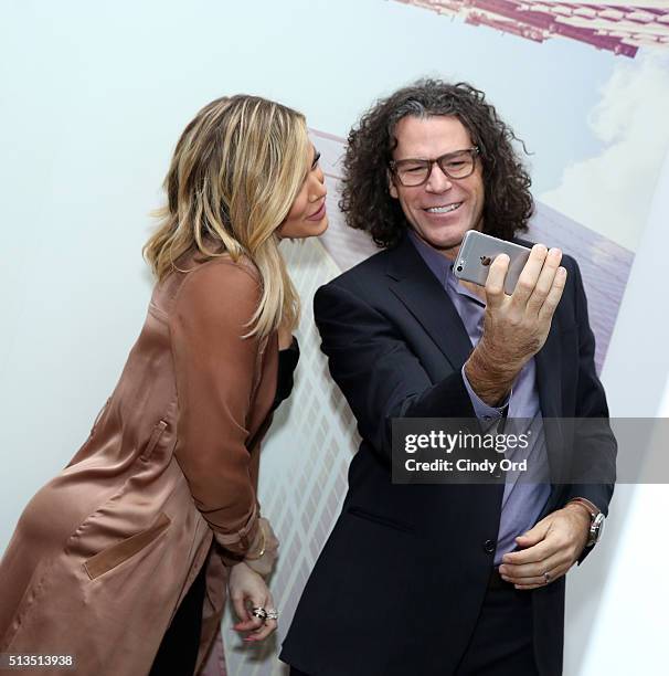 Khloe Kardashian and photographer Peter Hurley launch KYBELLA campaign at IAC Building on March 3, 2016 in New York City.