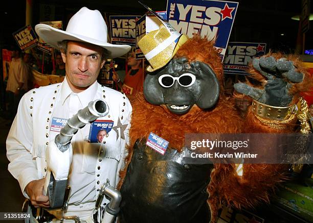 The Yes Men Andy Bichlbaum and Mike Bonano arrive to the premiere of United Artists' film "The Yes Men" on the opening night of the Silver Lake Film...