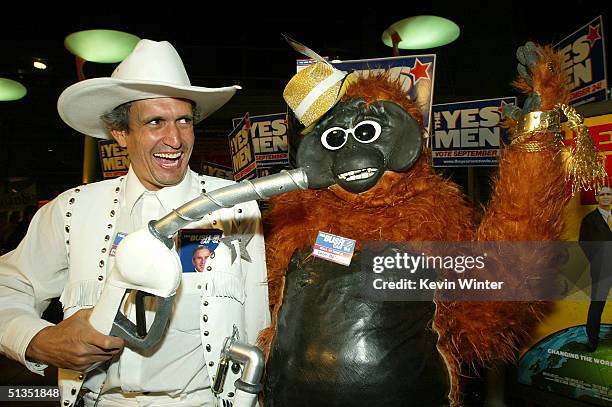 The Yes Men Andy Bichlbaum and Mike Bonano arrive to the premiere of United Artists' film "The Yes Men" on the opening night of the Silver Lake Film...