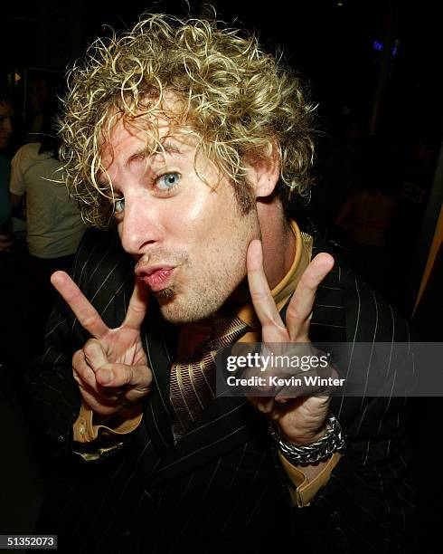 Survivor's Jonny Fairplay arrives to the premiere of United Artists' film "The Yes Men" on the opening night of the Silver Lake Film Festival at the...