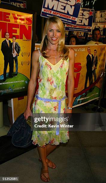 Actress Andrea Robinson arrives to the premiere of United Artists' film "The Yes Men" on the opening night of the Silver Lake Film Festival at the...