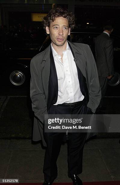 Actor Dexter Fletcher arrives at the UK premiere of "Layer Cake" at The Electric Cinema, Portobello Road, September 23, 2004 in London.