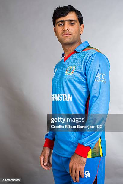 Usman Ghani of the Afghanistan poses during the official photocall for the ICC Twenty20 World on March 3, 2016 in Mohali, India.