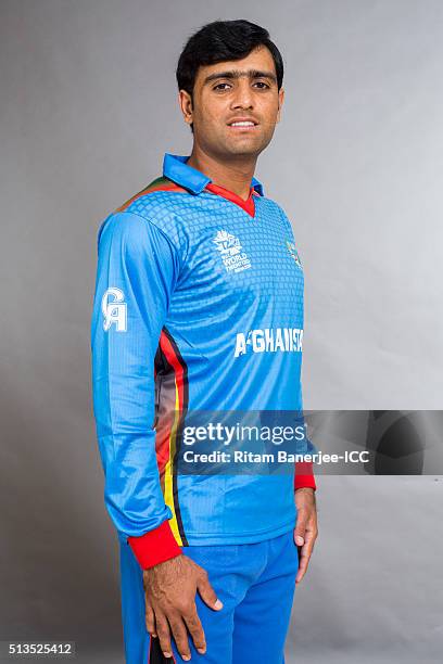 Usman Ghani of the Afghanistan poses during the official photocall for the ICC Twenty20 World on March 3, 2016 in Mohali, India.