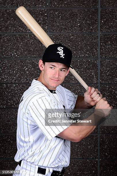 Catcher Rob Brantly of the Chicago White Sox poses for a portrait during spring training photo day at Camelback Ranch on February 27, 2016 in...