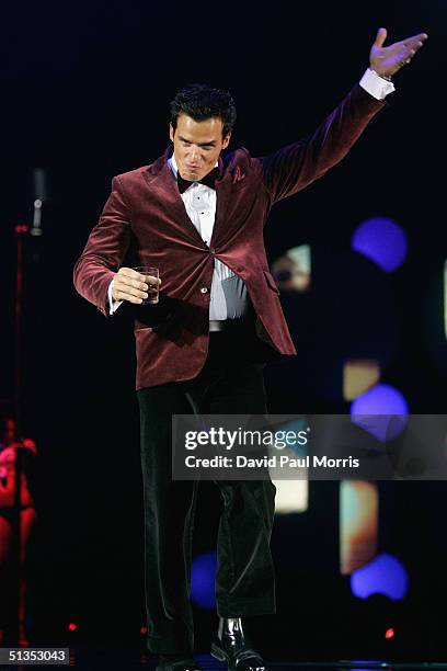 Actor Antonio Sabato Jr walks down the runway at the 22nd annual Macy's Passport 04 evolution/revolution presented by American Express at Fort Mason...