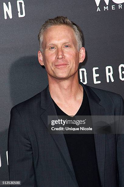 Actor Reed Diamond attends WGN America's 'Underground' World Premiere on March 2, 2016 in Los Angeles, California.