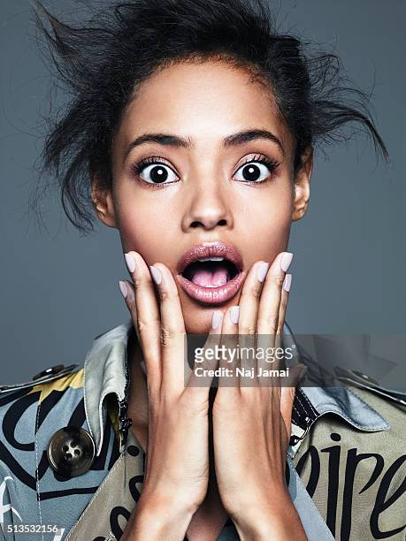 Kenyan-born British model is photographed Malaika Firth for Glamour Magazine UK on March 16, 2015 in Los Angeles, California. PUBLISHED IMAGE.