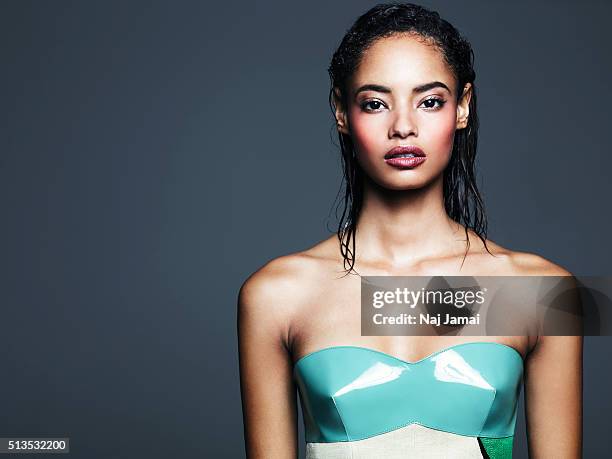 Kenyan-born British model is photographed Malaika Firth for Glamour Magazine UK on March 16, 2015 in Los Angeles, California. PUBLISHED IMAGE.