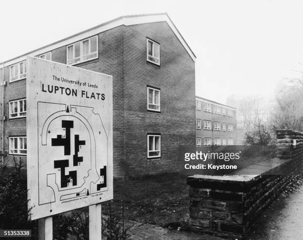 Lupton Flats in Leeds, home of Jacqueline Hill, the 13th and last victim of serial killer Peter Sutcliffe, the 'Yorkshire Ripper', 26th November...