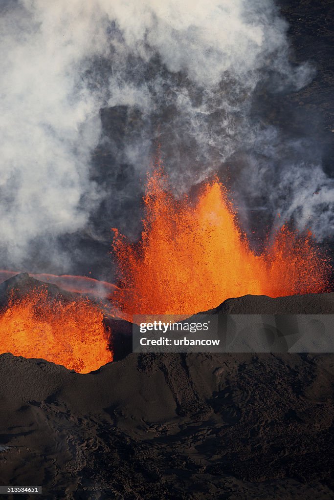 Bárdarbunga volcanic eruption, Iceland.