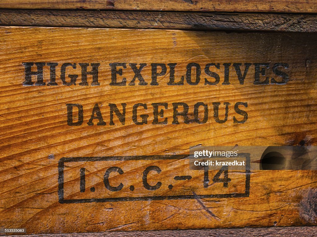 Dynamite Boxes Old Dynamite Box High-Res Stock Photo - Getty Images