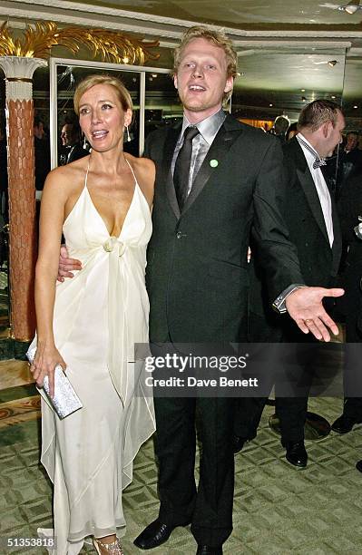Actors Emma Thompson and Paul Bettany at the 24th Awards of the London Film Critics' Circle in aid of the NSPCC held at the Dorchester Hotel on 11th...