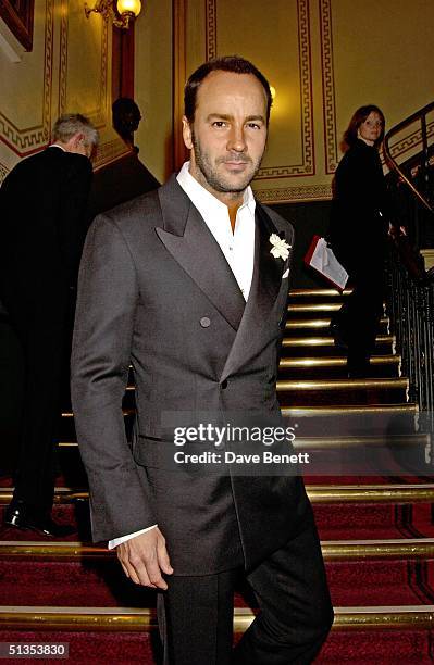 Fashion designer Tom Ford at an Evening with Cirque Du Soleil charity performance and dinner to raise funds for NSPCC held at the Royal Albert Hall...