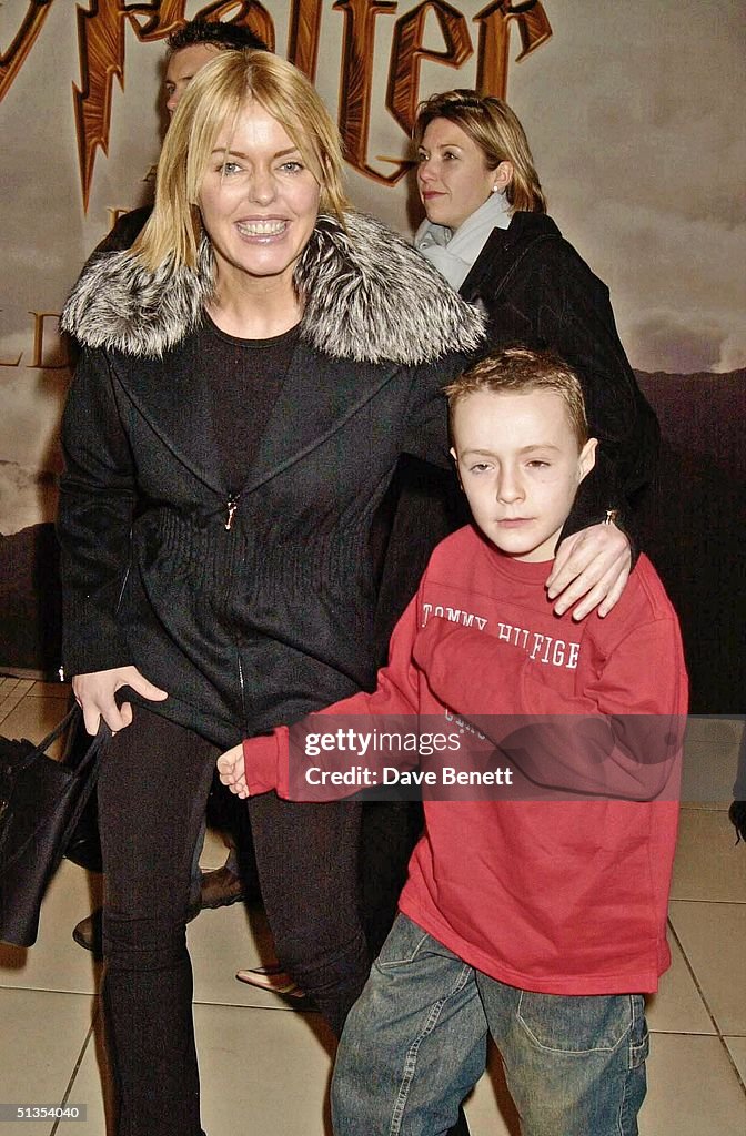 Patsy Kerr Actress Patsy Kensit with son James Kerr at the UK Film Premiere of ...