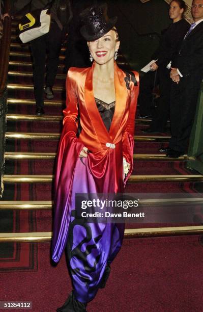 Daphne Guinness at an Evening with Cirque Du Soleil charity performance and dinner to raise funds for NSPCC held at the Royal Albert Hall on 5th...