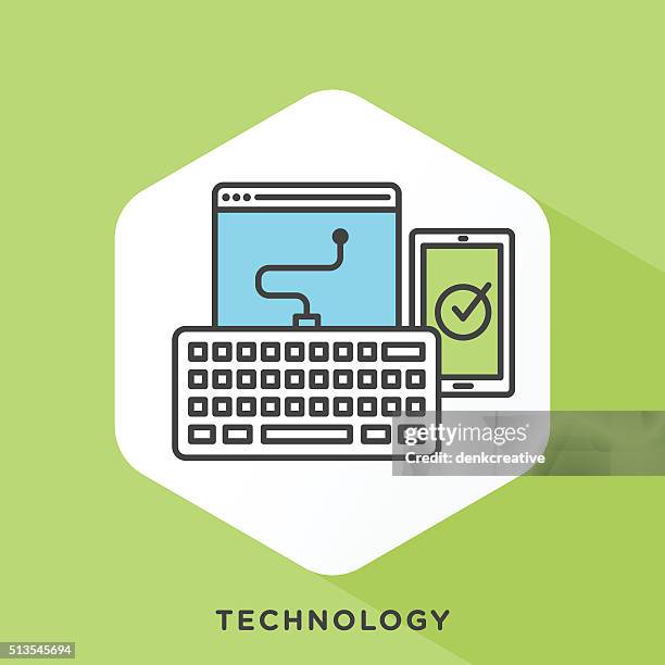 technology icon - windows desktop screen stock illustrations