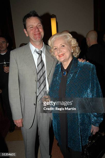 September 2003 - MICHAEL VEITCH and VAL JELLAY at the after party for the opening night of the show Certified Male, at Her Majesty's Theatre....