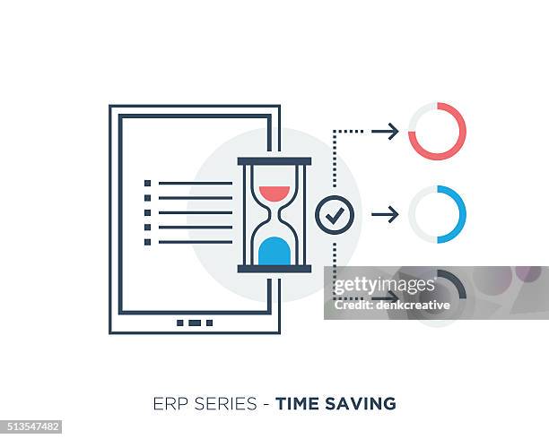 time saving - application deadline stock illustrations