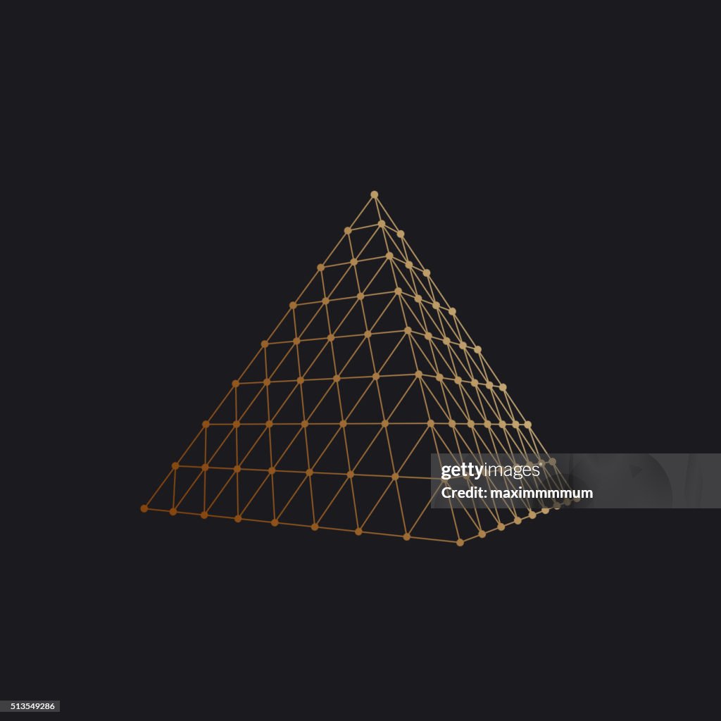 Polygonal Pyramid High-Res Vector Graphic - Getty Images