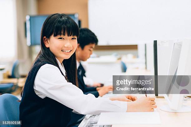 私 に、コンピュータープログラマー - 中学校 ストックフォトと画像