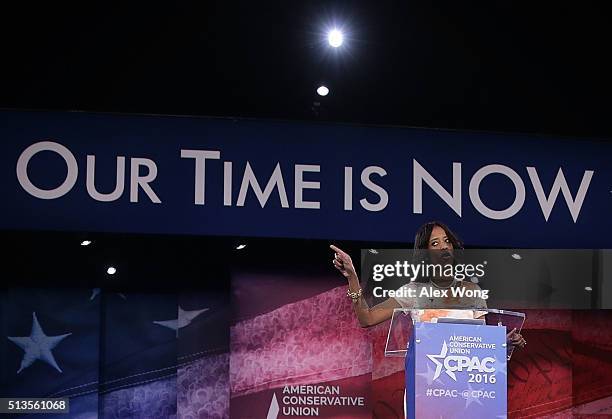 Rep. Mia Love speaks during the Conservative Political Action Conference March 3, 2016 in National Harbor, Maryland. The American Conservative Union...