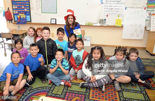 Newscaster Annette Arreola reads to students for SAG-AFTRA Foundation BookPALS celebrate Read Across America on March 3, 2016 in Los Angeles,...