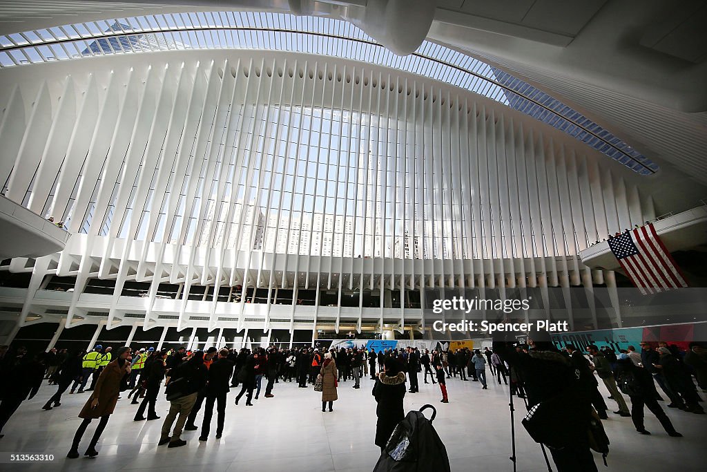 New WTC State-Of-The-Art Transportation Hub "Oculus" Opens To The Public