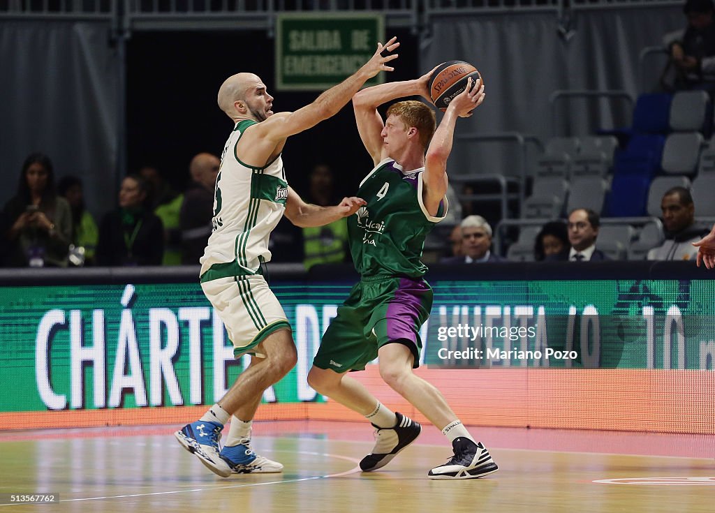 Unicaja Malaga v Panathinaikos Athens - Turkish Airlines Euroleague