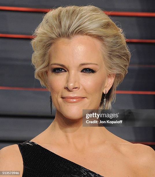 Megyn Kelly arrives at the 2016 Vanity Fair Oscar Party Hosted By Graydon Carter at Wallis Annenberg Center for the Performing Arts on February 28,...