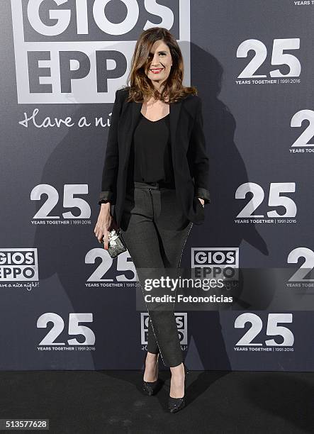Elia Galera attends the 'Gioseppo' 25th Anniversary Party at Callao Cinema on March 3, 2016 in Madrid, Spain.