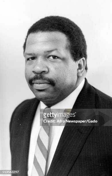 Portrait of politician and Maryland congressional representative Elijah Cummings, February 5, 1994.