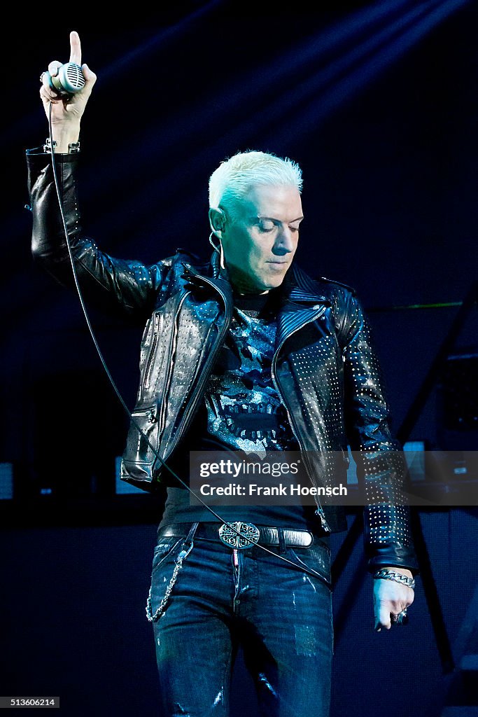 German Rapper Scooter Singer H.P. Baxxter of the German band Scooter performs live during a ...