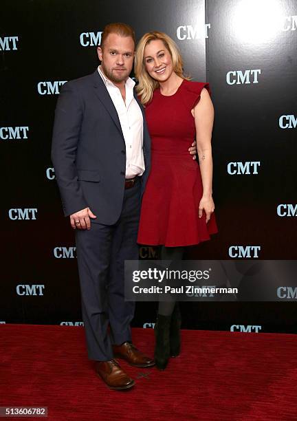 Kyle Jacobs and Kellie Pickler attend Viacom Kids And Family Group Upfront Event at Frederick P. Rose Hall, Jazz at Lincoln Center on March 3, 2016...