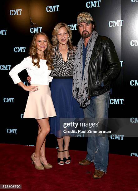 Madison Iseman, Joey Lauren Adams and Billy Ray Cyrus attend Viacom Kids And Family Group Upfront Event at Frederick P. Rose Hall, Jazz at Lincoln...