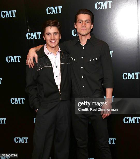 Drake Milligan and Kevin Fonteyne attend Viacom Kids And Family Group Upfront Event at Frederick P. Rose Hall, Jazz at Lincoln Center on March 3,...