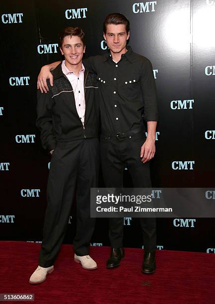 Drake Milligan and Kevin Fonteyne attend Viacom Kids And Family Group Upfront Event at Frederick P. Rose Hall, Jazz at Lincoln Center on March 3,...