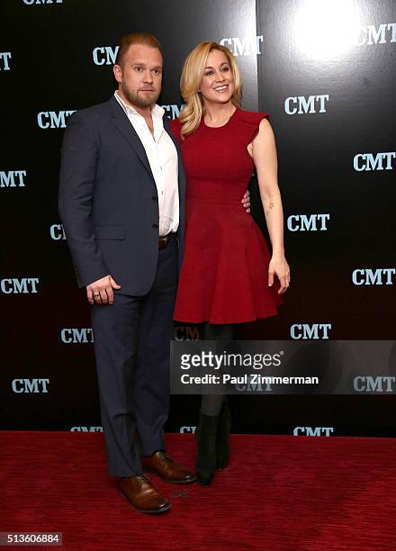 Kyle Jacobs and Kellie Pickler attend Viacom Kids And Family Group Upfront Event at Frederick P. Rose Hall, Jazz at Lincoln Center on March 3, 2016...