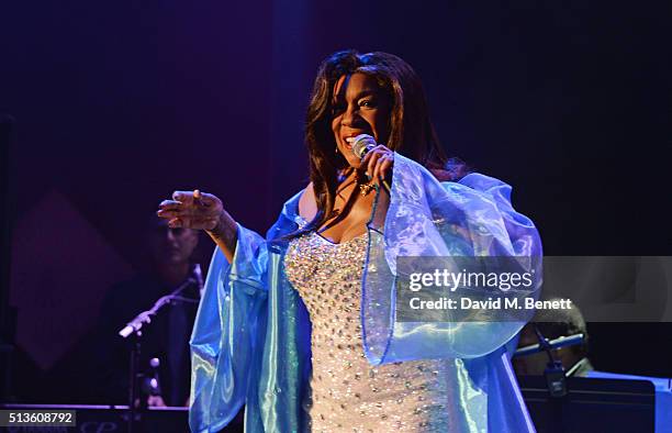 Mary Wilson performs at 'A Night Of Motown' for Save The Children UK at The Roundhouse on March 3, 2016 in London, England.