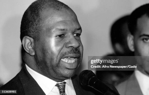 Politician and Maryland congressional representative Elijah Cummings, February 24, 1996.