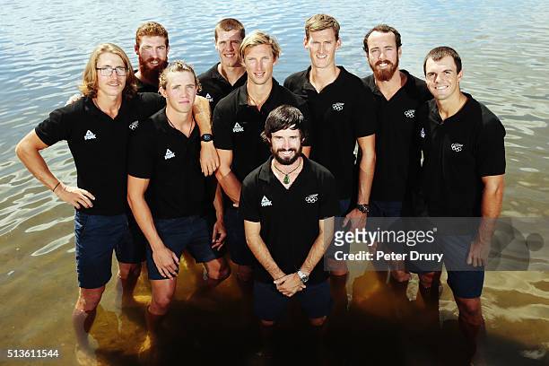 The New Zealand Rowing Mens Eight, Tom Murray, Shaun Kirkham, Michael Brake, Isaac Grainger, Brook Robertson, Joe Wright, Alex Kennedy, Stephen Jones...
